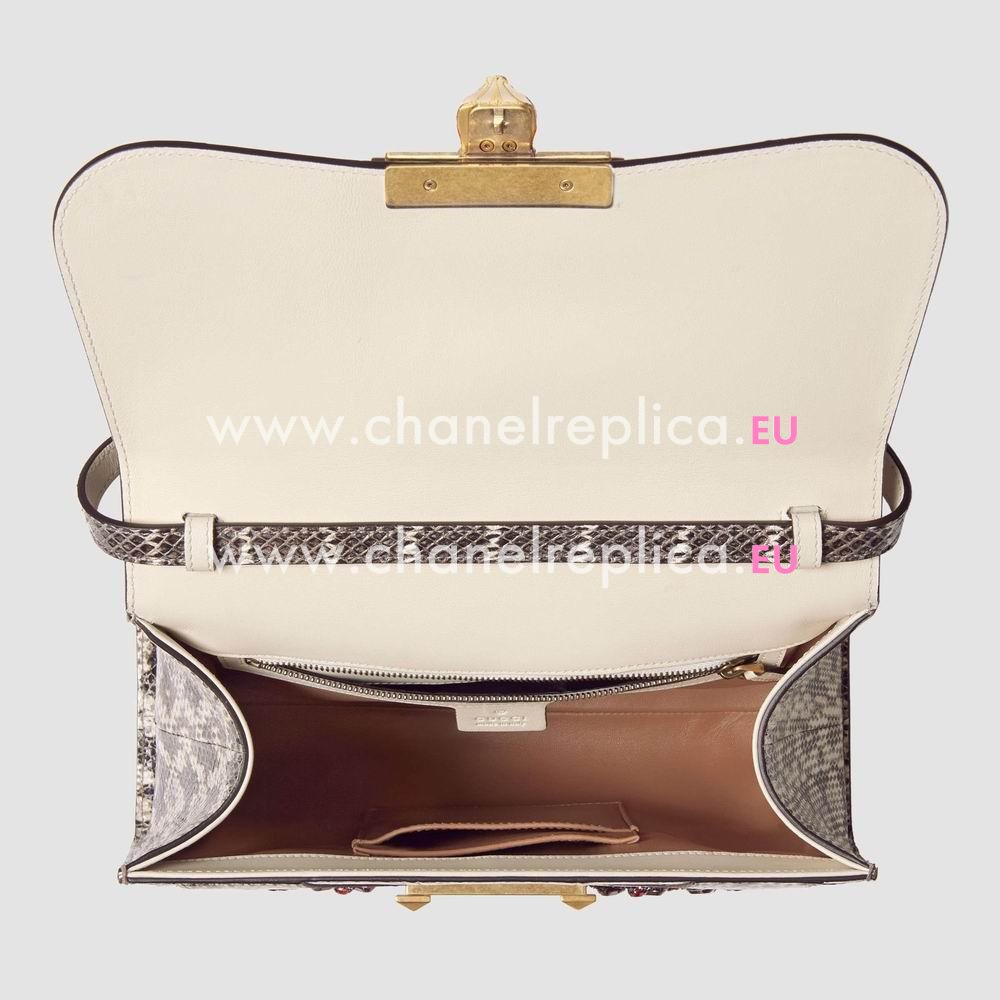 Gucci snakeskin top handle bag 476435 LOOWX 9576