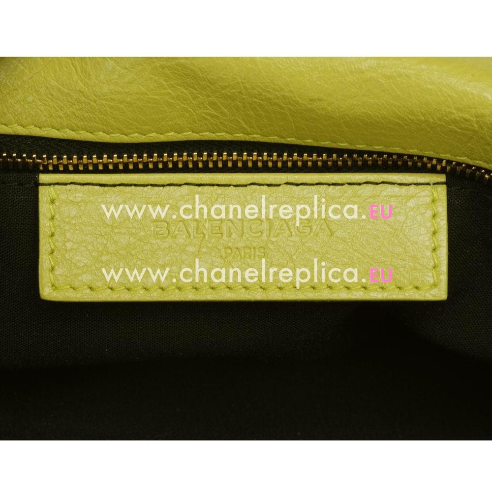 Balenciage Gaint 12 Envelope Lambskin Gold hardware Bag Lemon Yellow B5125794