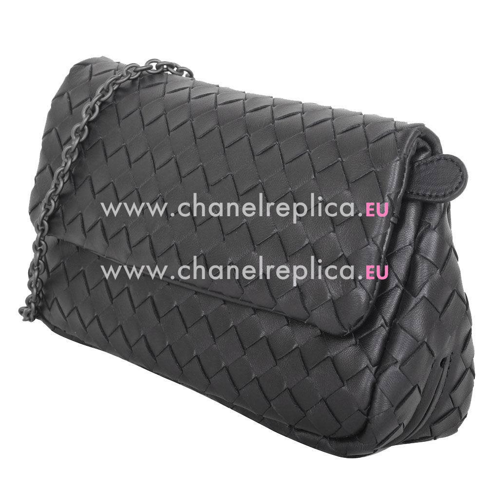 Bottega Veneta Crossbody Nappa Woven Shouldbag Black B5941669