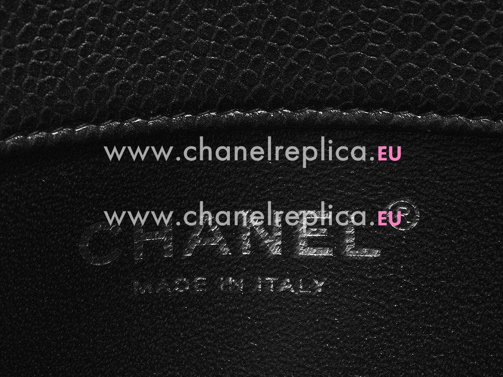 Chanel Caviar Mini Coco Bag Silver Chain 65050C-BLK-SS