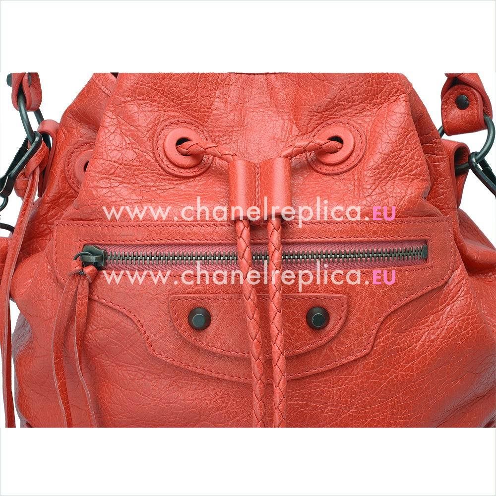 Balenciage Lambskin Aged Brass hardware Bag Coral B570416