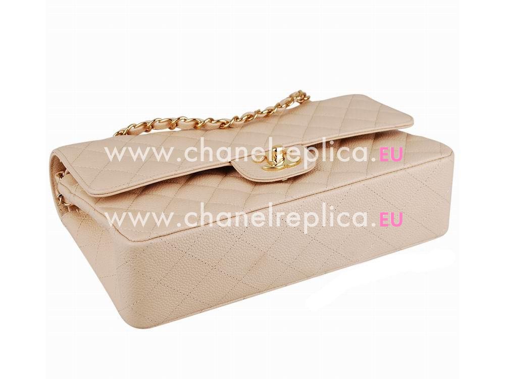 Chanel Caviar Medium Double FlapBag Skin(Golden) A01112SK