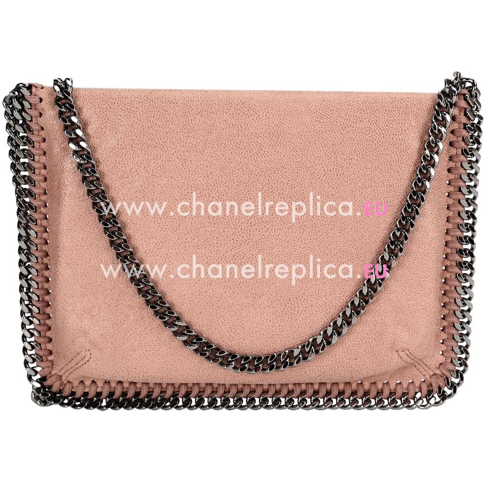 Stella McCartney Falabella Envelope Style Shouldbag Silver Chain Pink S536589
