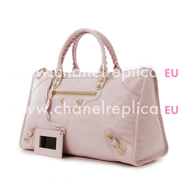 Balenciage Gaint 12 Work Lambskin Gold hardware Bag CandyPink B5176624