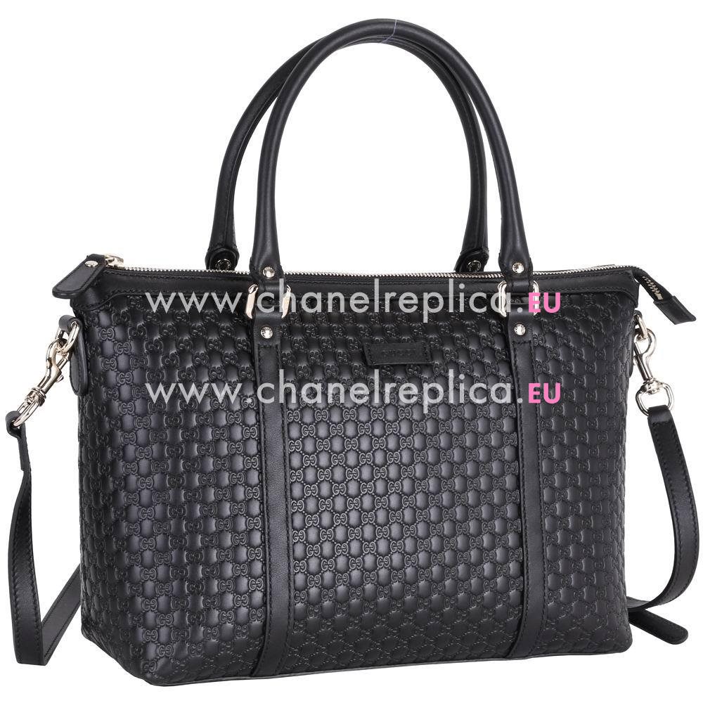 Gucci Micro GG Calfskin Bag In Black G7021304