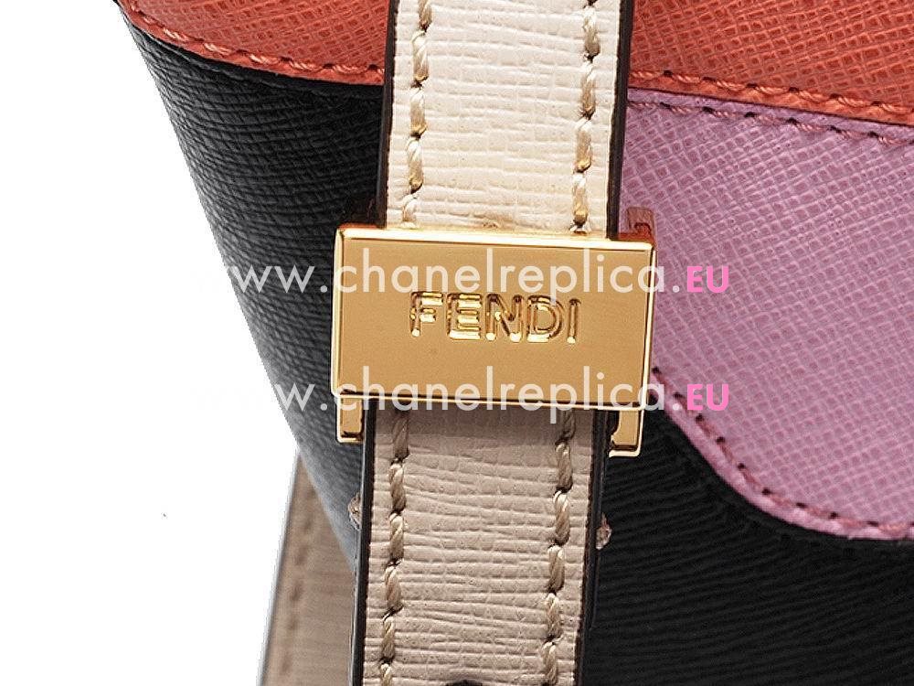 Fendi Monster Roll Calfskin Handle/Shoulder Bag Pink F1548699