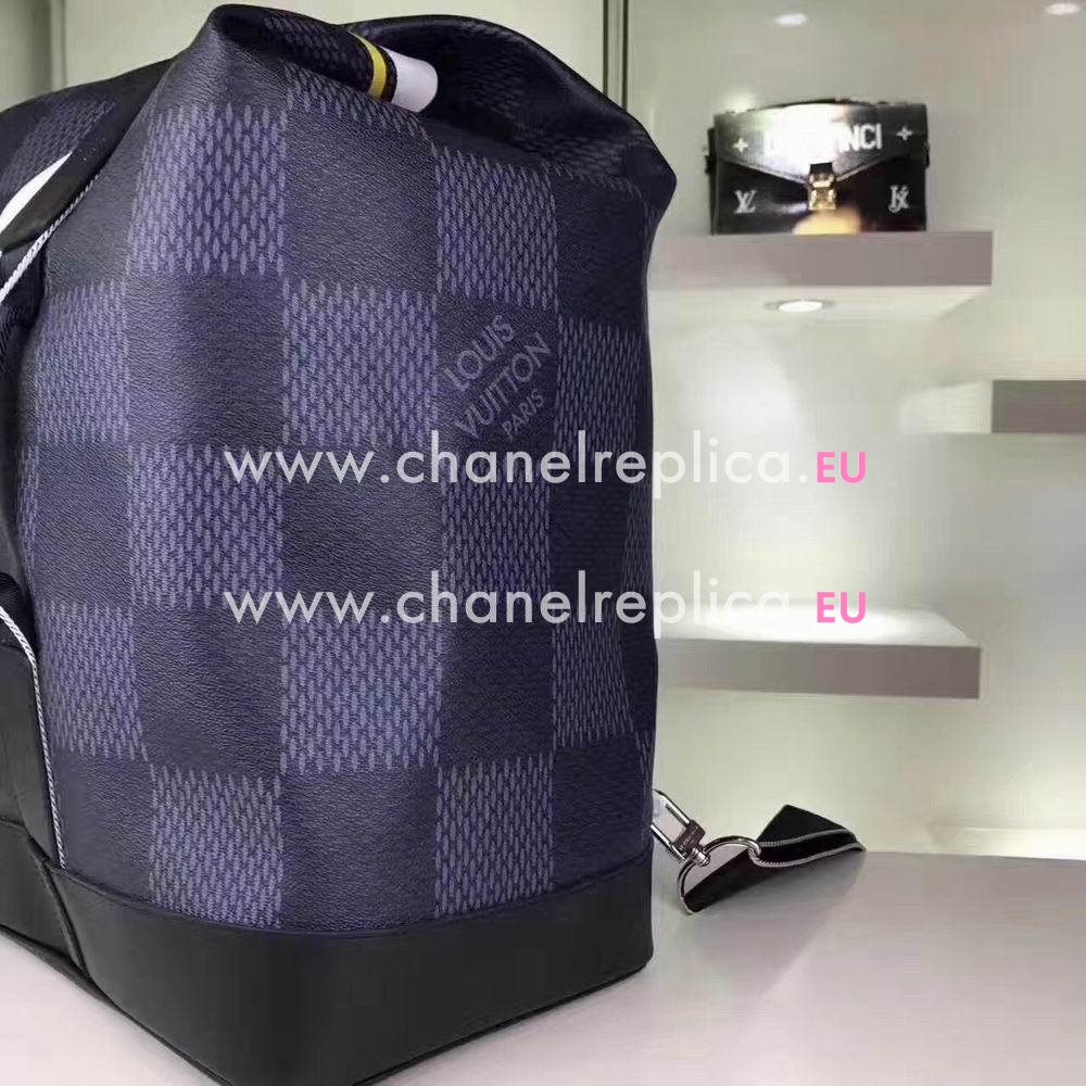 Louis Vuitton Sac Marin Damier Cobalt Coated Canvas Bag N44012