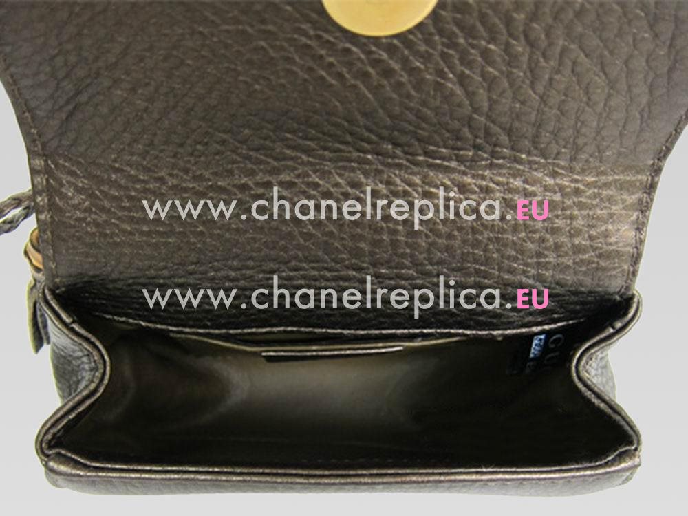 Gucci Bamboo-like Handle Crossbody Bag In Bronze G269969 AH90T 2314