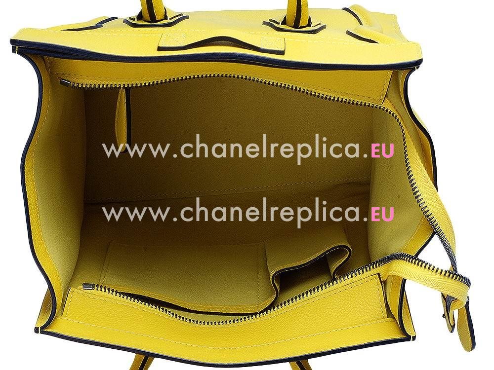 Celine Micro Luggage Bubble Calfskin Nano Bag Light Yellow CE52212