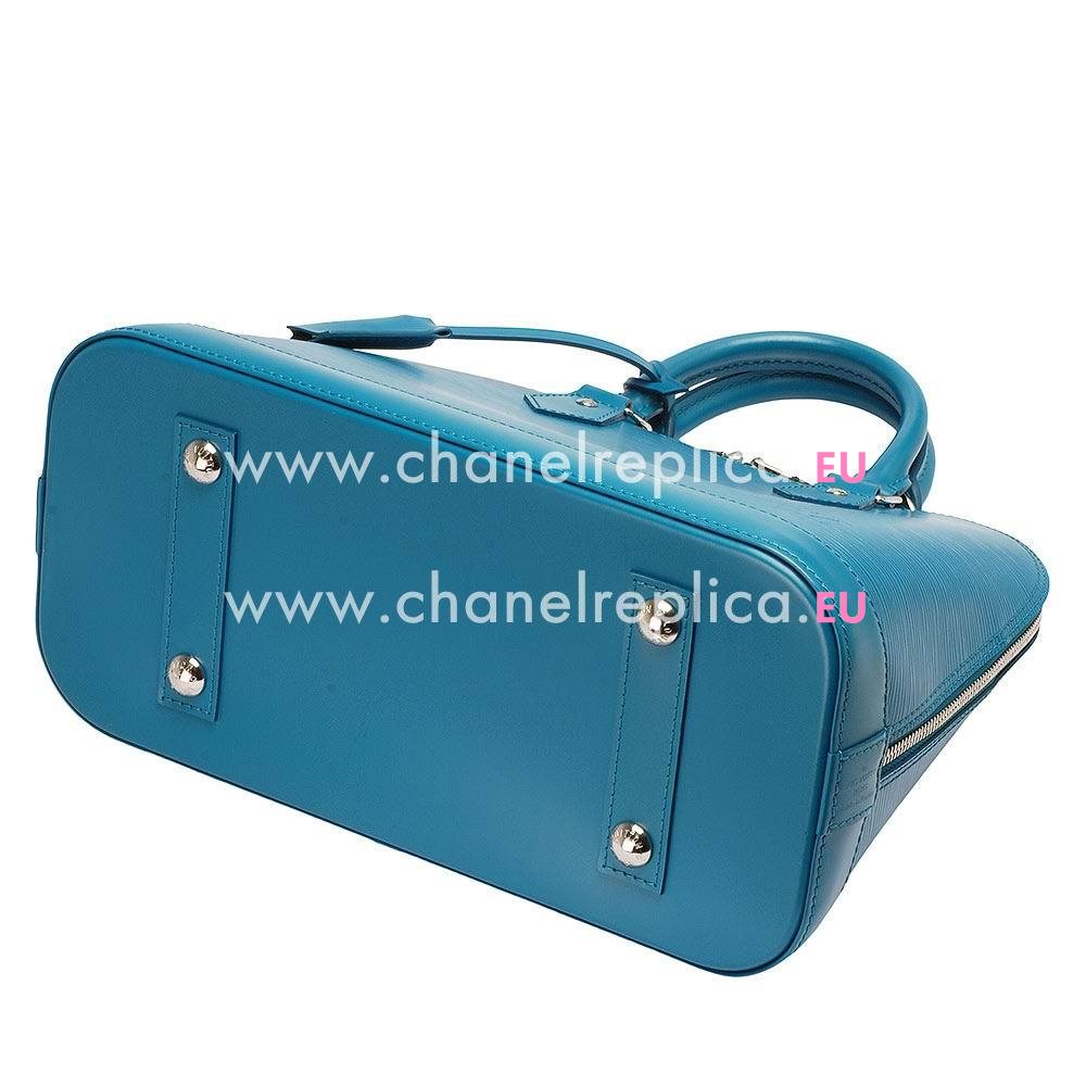 Louis Vuitton EPI Leather Alma PM Handbag Cyan M40624