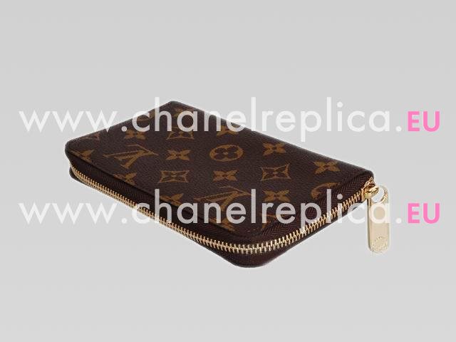 Louis Vuitton Monogram Canvas Zippy Compact Wallet M40499