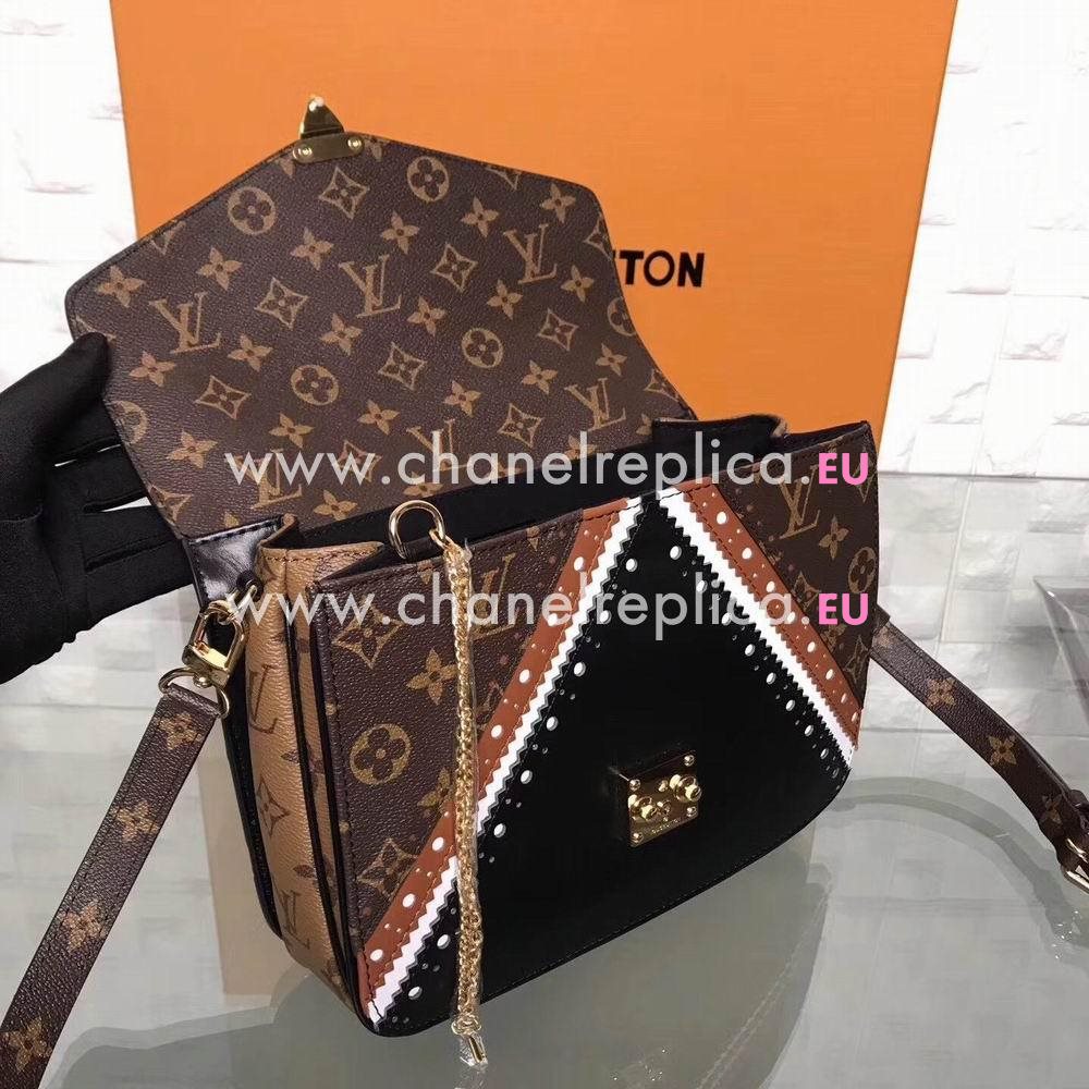 Louis Vuitton Pochette Metis Monogram Canvas Calfskin Shoulder Bag M43488