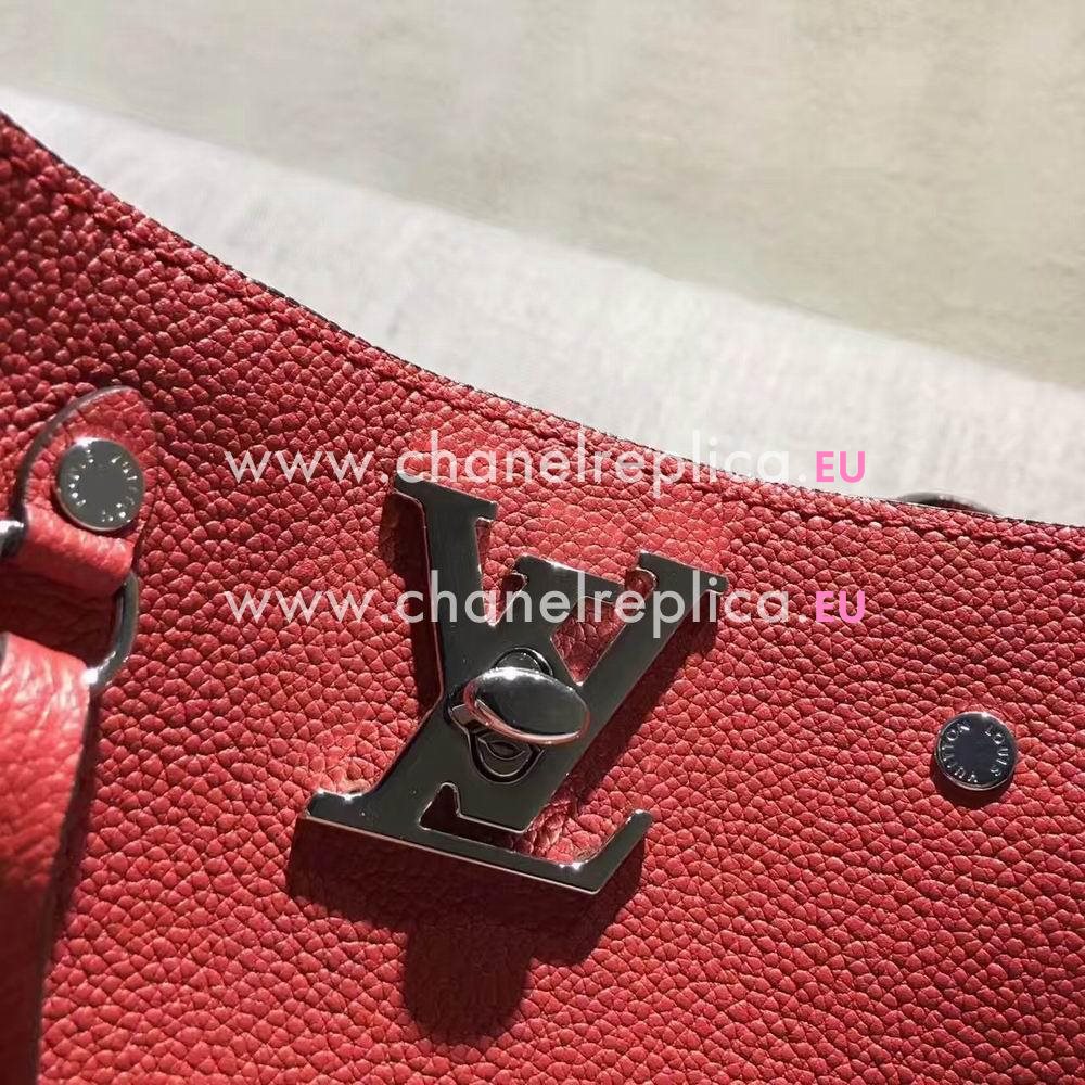 Louis Vuitton Lockme bucket Soft Calfskin Bag Red M54679