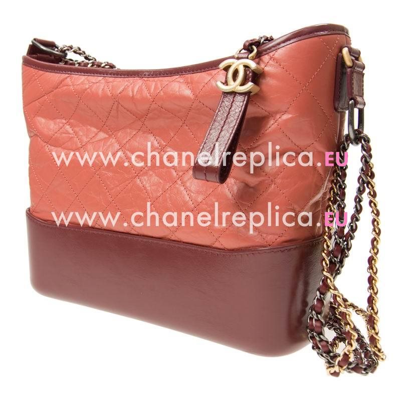 Chanel Gabrielle Two-tone Chain Shouldbag In Red A93824REDGP