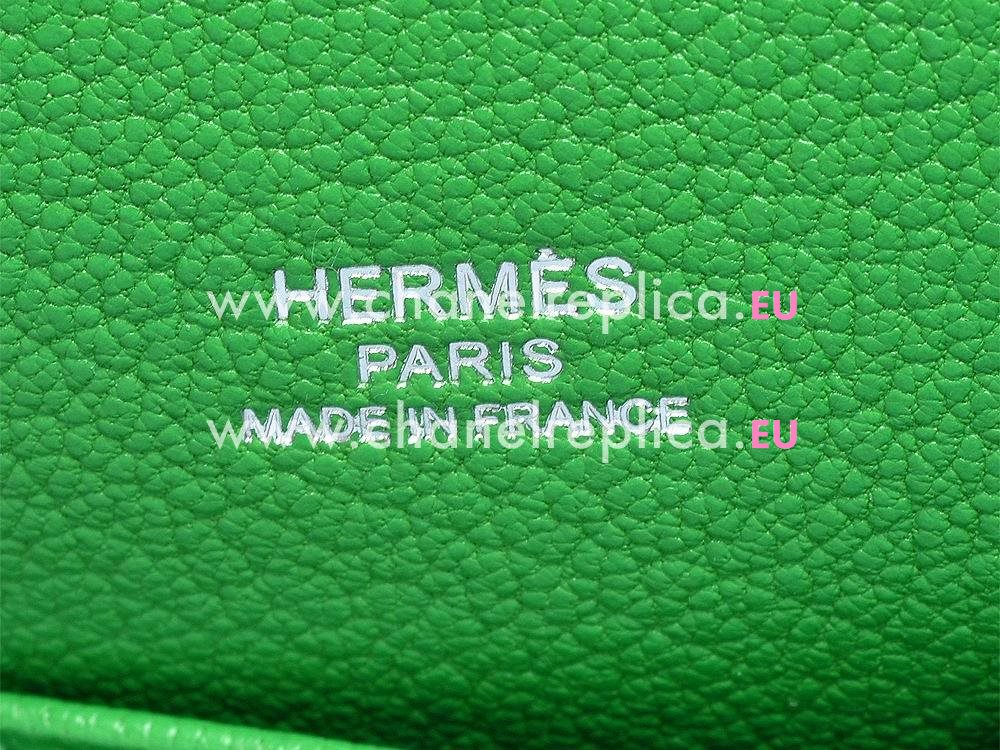 Hermes Jysiere Cowhide 28cm Bag Malachite Green H1069MGS