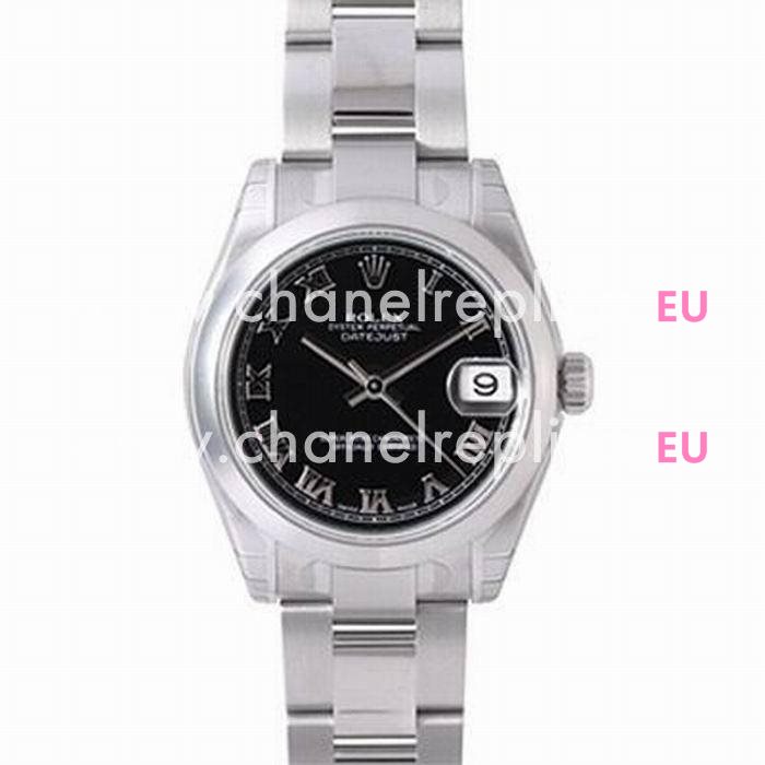 Rolex Datejust Automatic 31mm Stainless Steel Watch Black R178240-4