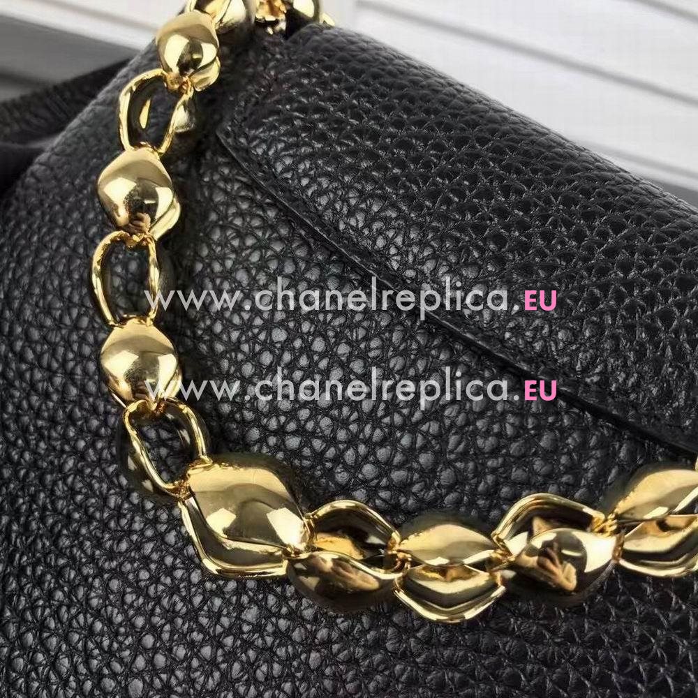 Louis Vuitton Capucines Nano Taurillon Leather Bag In Black M612154