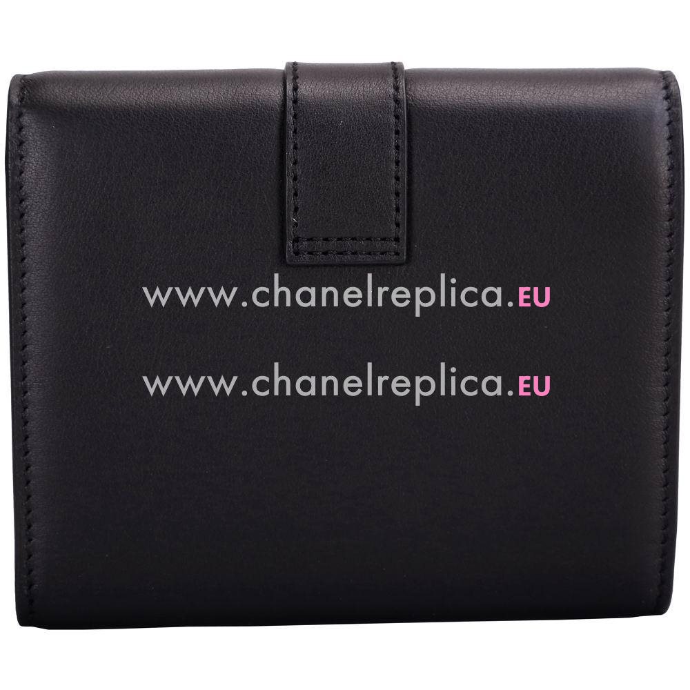 YSL Saint Laurent Paris Calfskin Y Wallets In Black YSL5262549