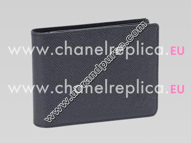 Louis Vuitton Taiga Leather Billfold Wallet With 3 Flaps M30422