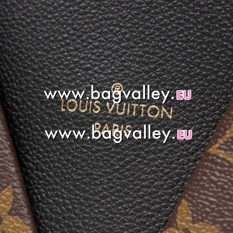 Louis Vuitton  Black Caramel Monogram Canvas V Tote BB M43976