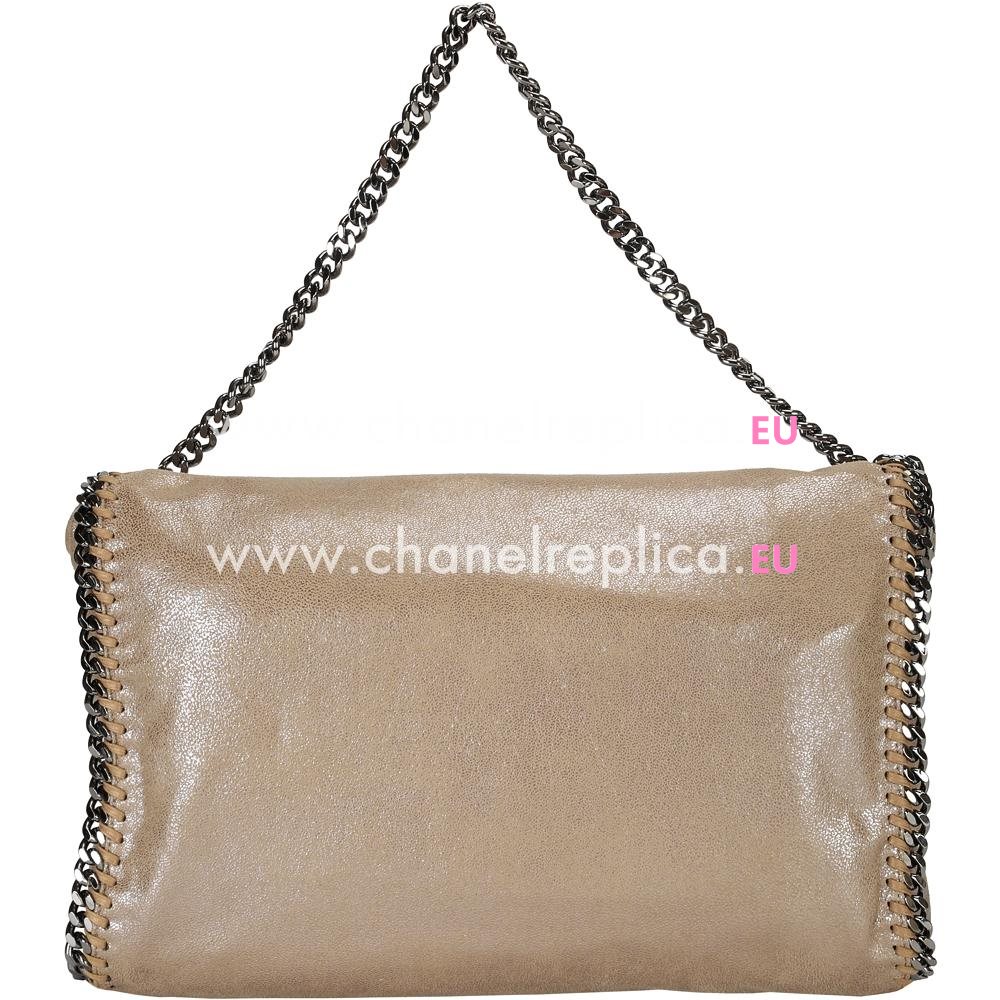 Stella McCartney Falabella Medium Size Silver Chain Bag Camel S839458