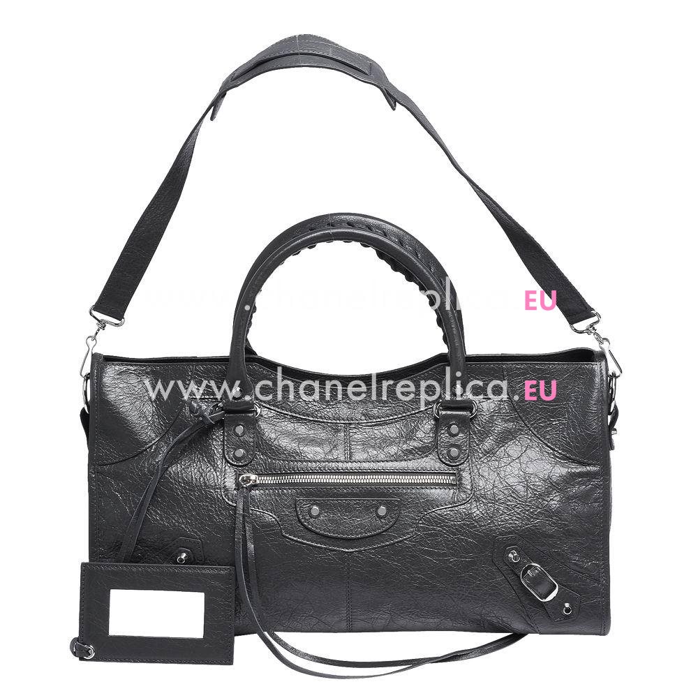 Balenciage Part Time Lambskin Silvery hardware Bag Gray B2055088