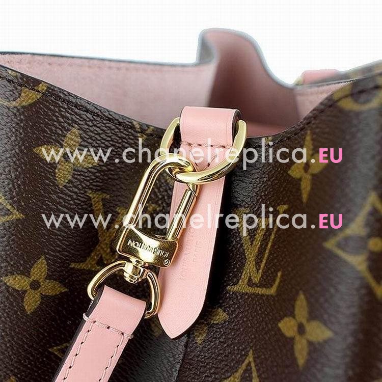 Louis Vuitton Neonoe Monogram Coated Canvas Bag Rose poudre M44022