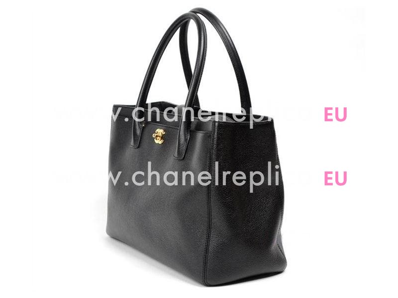 CHANEL LARGE EXECUTIVE TOTE BLACK(GOLD) A15206-BG