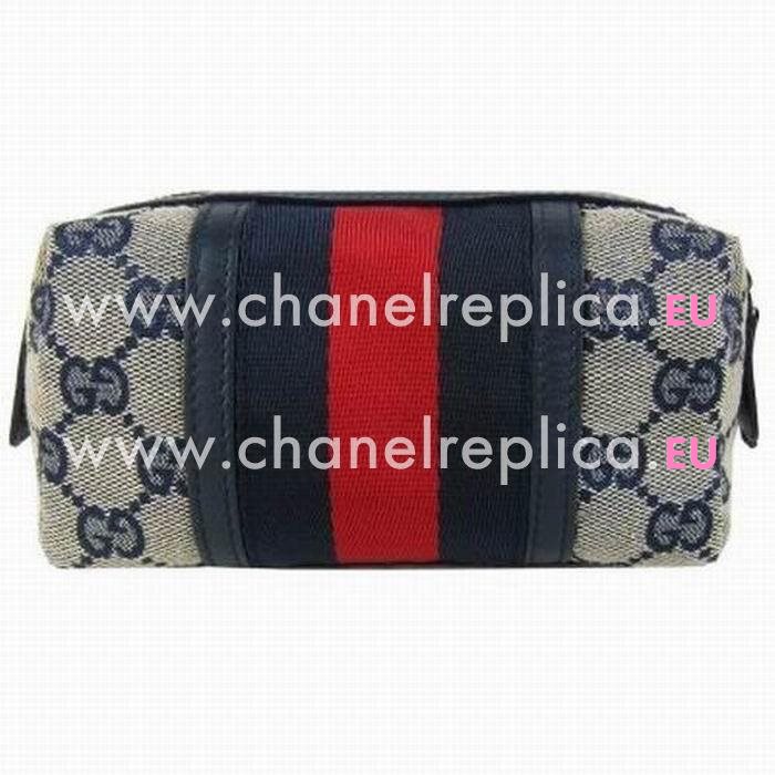 Gucci Classic GG Weaving Bag In Blue G554916