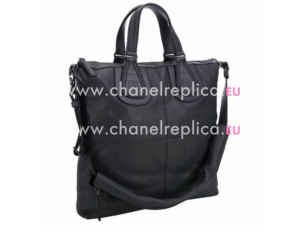 Givenchy Nightingale Large Bag In Calfskin Deep Gray G461897