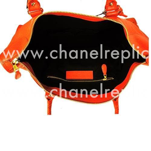 Balenciage Gaint 12 Work Lambskin Gold hardware Bag Orange B2055105