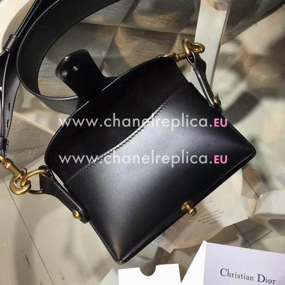 Dior D-BEE MINI SADDLE BAG IN BLACK CALFSKIN M8502CVZZ M900