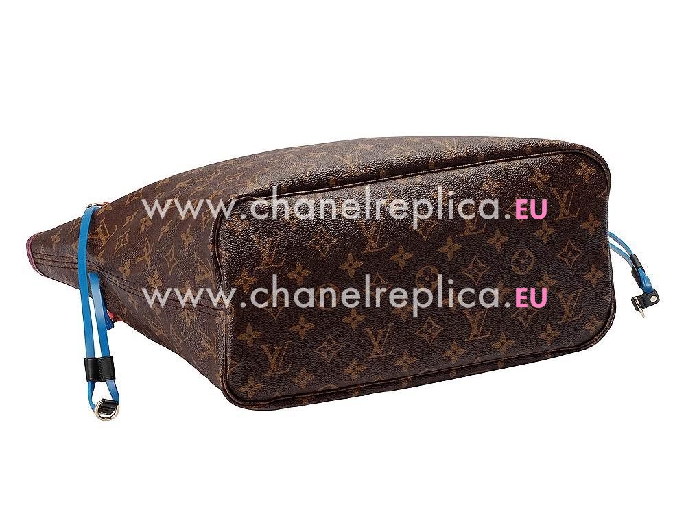 ouis Vuitton Monogram Coated Canvas Neverfull MM Totem Magenta M41664