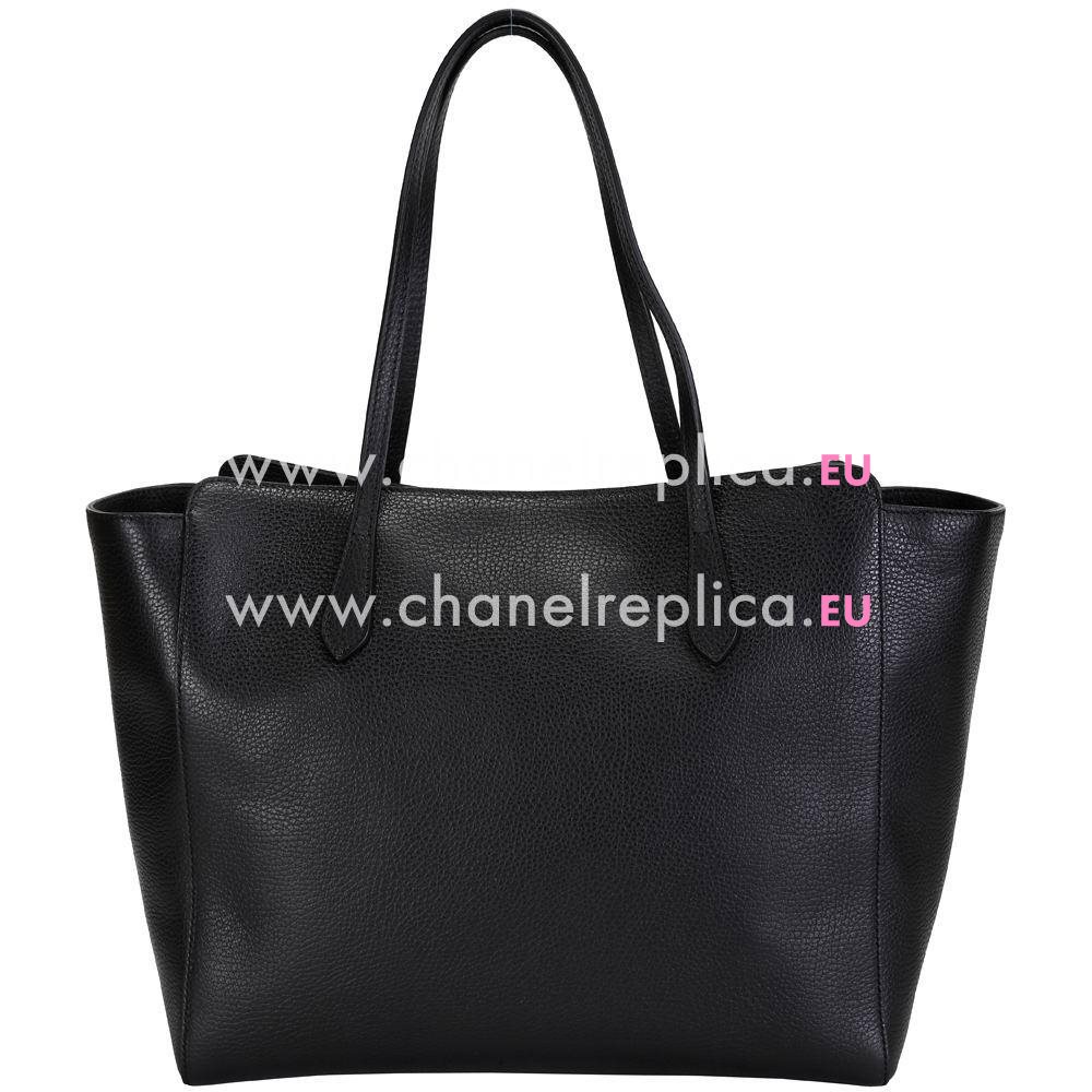 Gucci Swing Mini Calfskin Leather Bag In Black G5463386