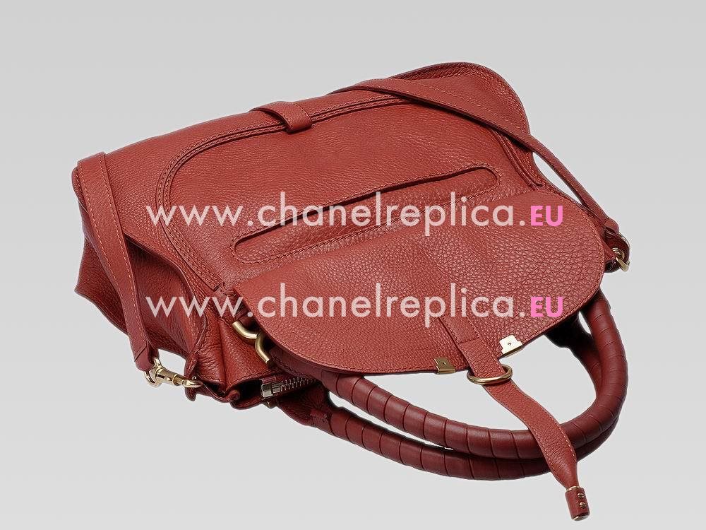 CHLOE Medium Marcie Double Handle Bag Maple-leaf Red C471529