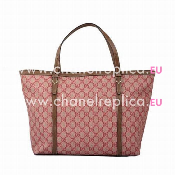 Gucci GG Plus Nice Calfskin Tote Bag In Light Red G6111402