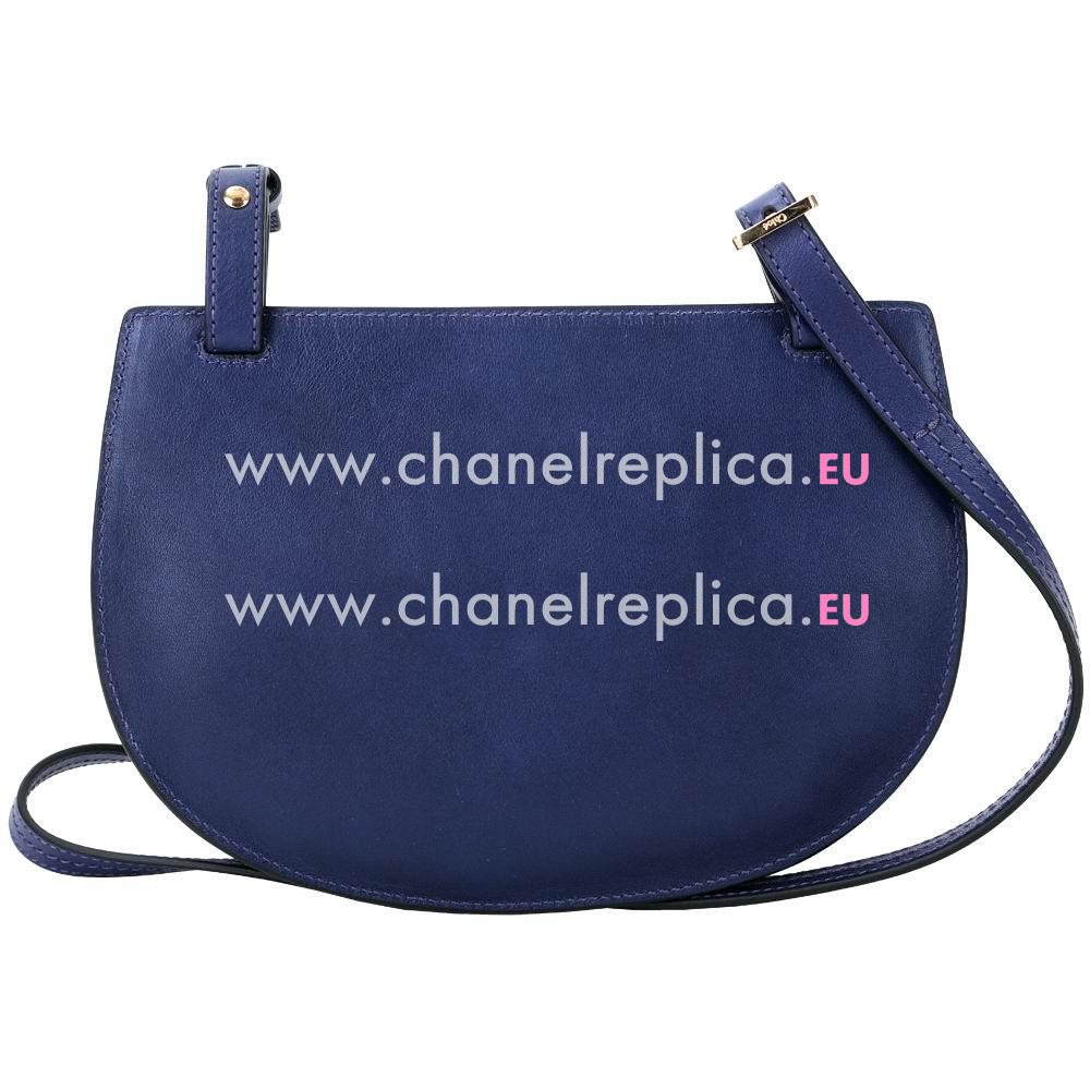 Chloe Georgia Calfskin/Lambskin Bag In Blue C5233698