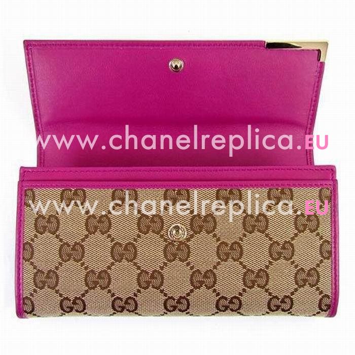 Gucci Weaving Calfskin Wellets In Peach Red G5051633