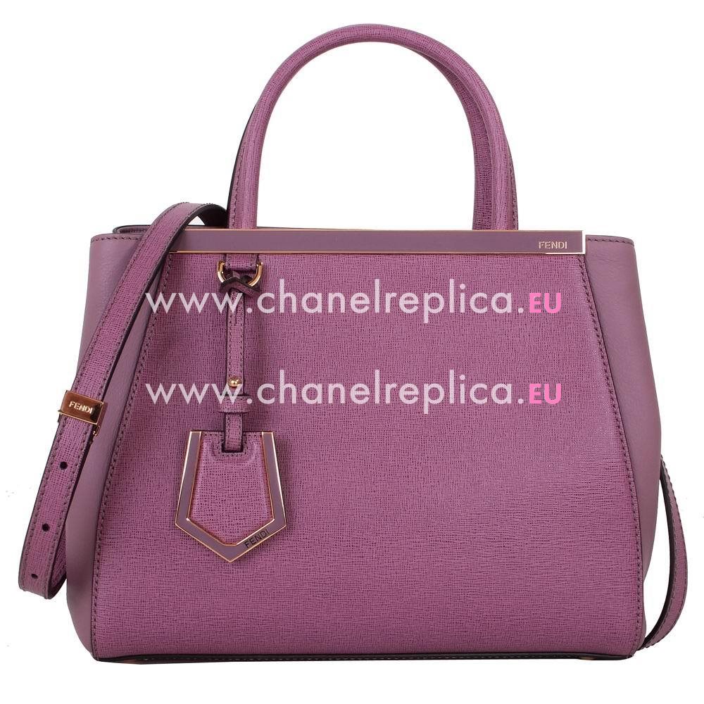 Fendi Petite 2Jours Cowhide Hand/shouldbag Purple FB5538713