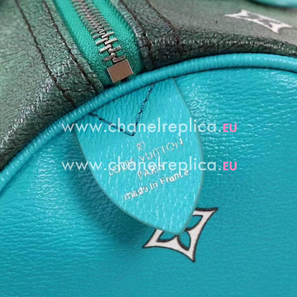 Louis Vuitton Speedy 30 Da Vinci Canvas Body Bag Vert d’eau M43311