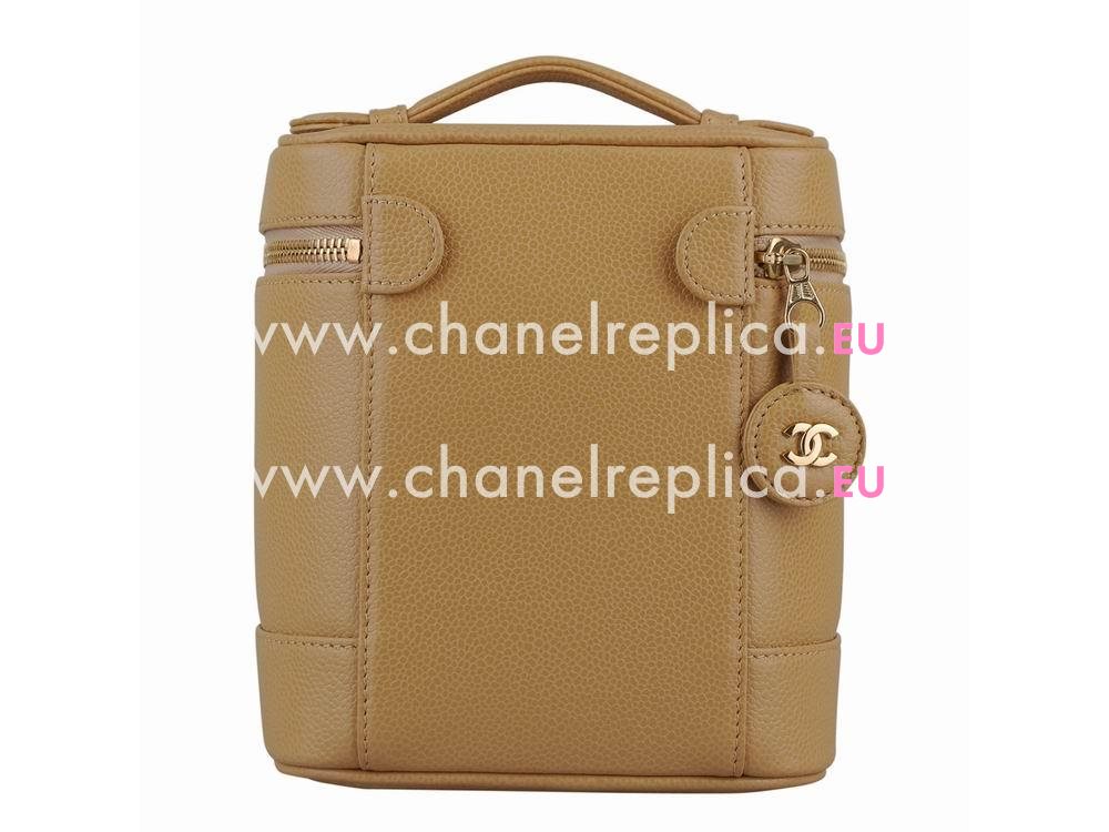 Chanel Caviar Cosmetics Case In Begie A847569