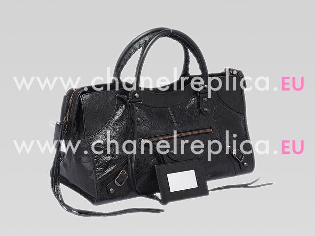 Balenciaga Part-Time Planet Small Stud Bag In Black 168028BC