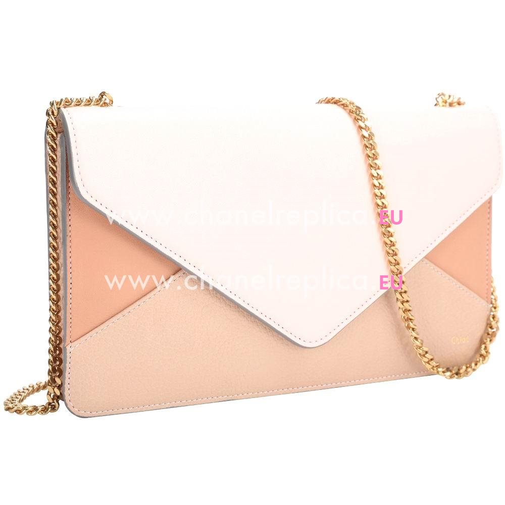 Chloe Patchwork Calfskin Bag In Pink/Gray/Amaranth c5537915