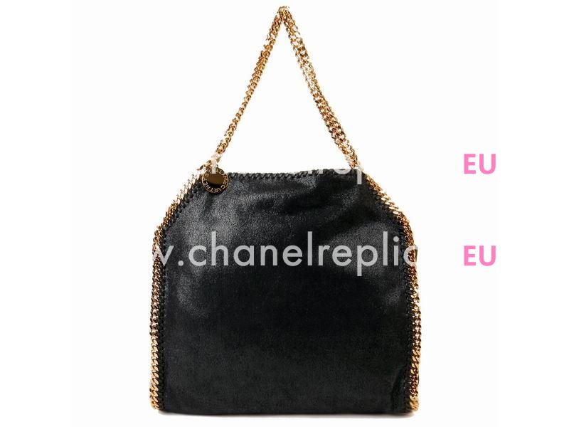 Stella McCartney Falabella Tote Medium Size Gold Chain Bag Black S866144
