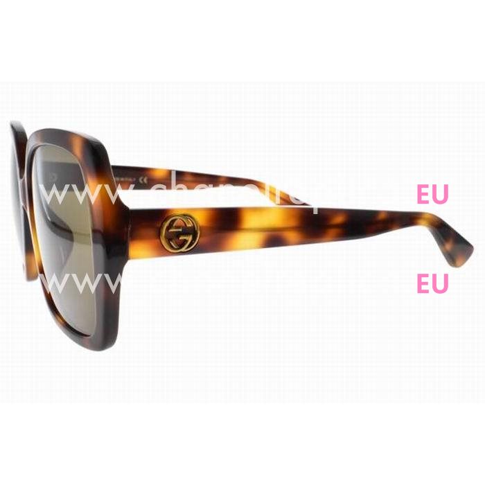 Gucci Square Frame Sunglsses Amber Brown G7082916