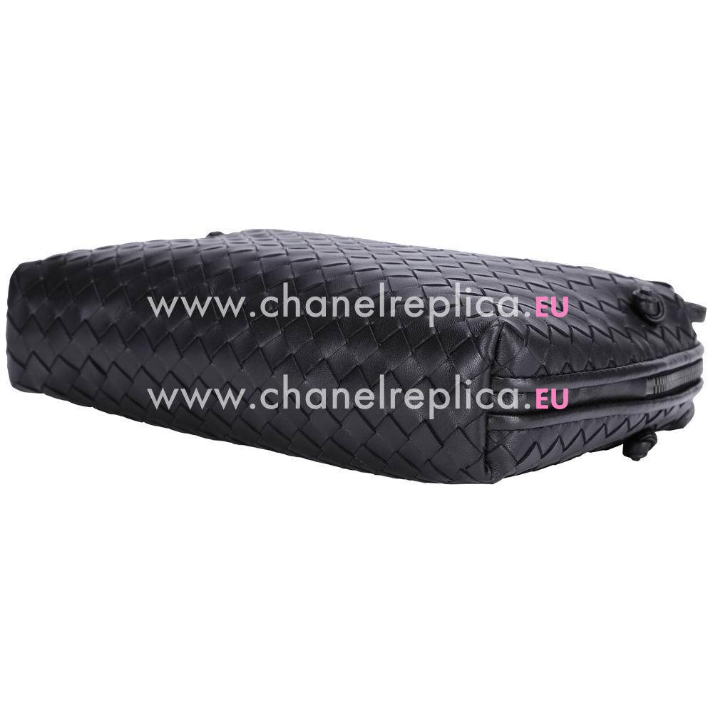 Bottega Veneta Crossbody Nappa Woven Shouldbag Black B6110403