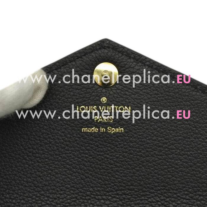 Louis Vuitton Double V Monogram Canvas Fine-grained calf Leather Wallet M64319