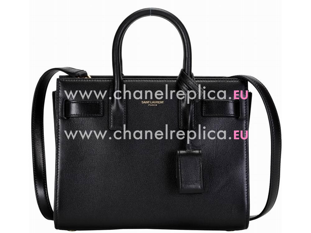 YSL Saint Laurent Sac DE Jour Calfskin Bag In Black YSL5410943