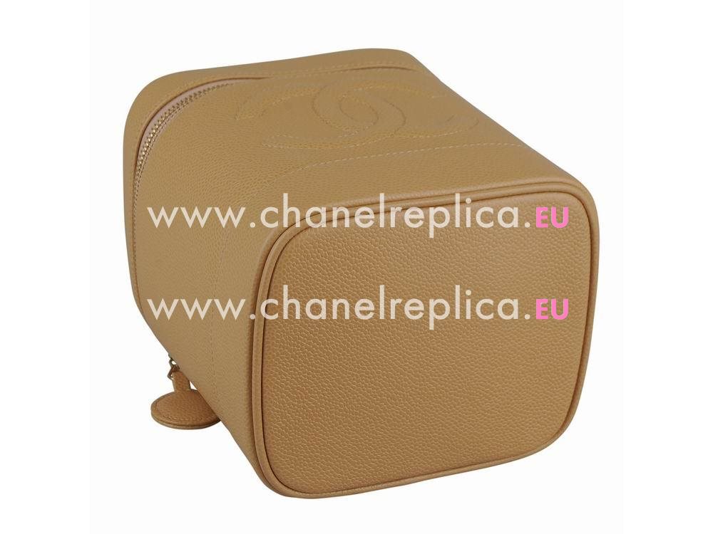 Chanel Caviar Cosmetics Case In Begie A847569