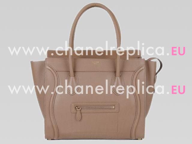 Celine Shoulder Luggage Nano Calfskin Bag In Camel Colour 169351CAK
